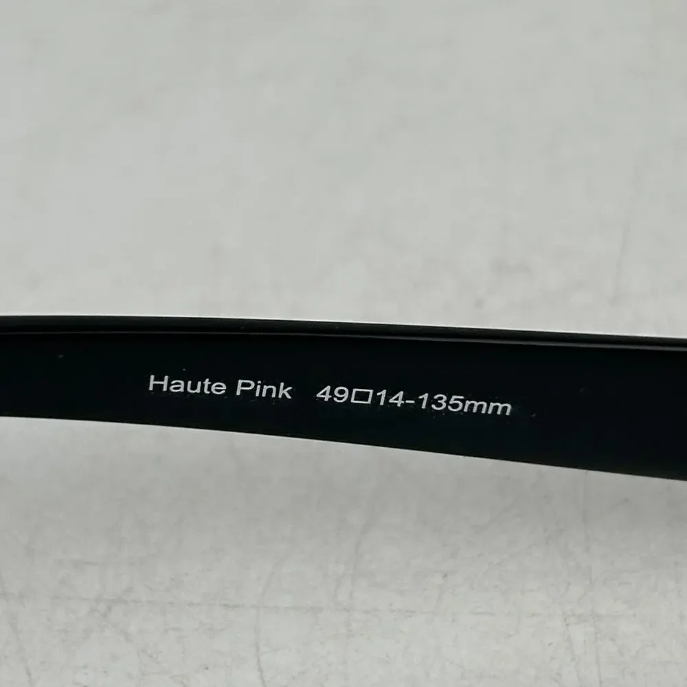 Bebe Envy Eyeglasses Frame Womens Haute Pink Rectangular‎ 49-14-135mm